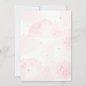 ピンクハロウィーンAベビーは赤ちゃんシャワーを醸造している 招待状 (裏面)