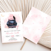 ピンクハロウィーンAベビーは赤ちゃんシャワーを醸造している 招待状