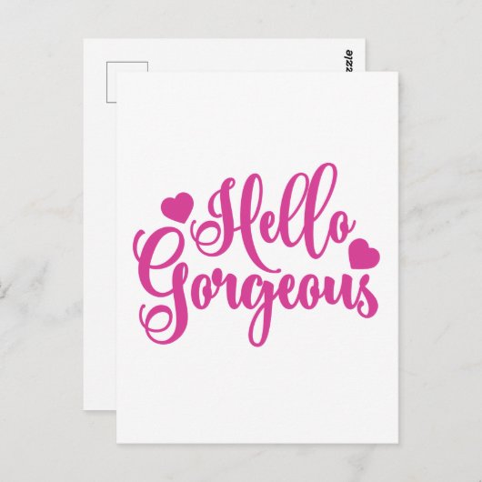 ピンクハローゴス引用文 ポストカード (正面/裏面)