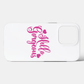 ピンクハローゴス引用文 Case-Mate iPhoneケース (裏面 (横))