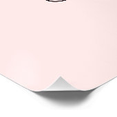 ピンクハローベビーボーガールベビーシャワーウェルカムサイン ポスター (コーナー)