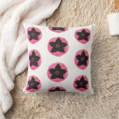 ピンクハワイアンの花 クッション (ブランケット)