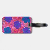 ピンクハワイドリームズトロピカルプリント ラゲッジタグ (裏面横)