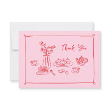 ピンクハンドドロードドードルズブライダルブランチありがとう