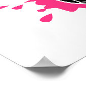 ピンクハンドボールスプラッシュ ポスター (角)