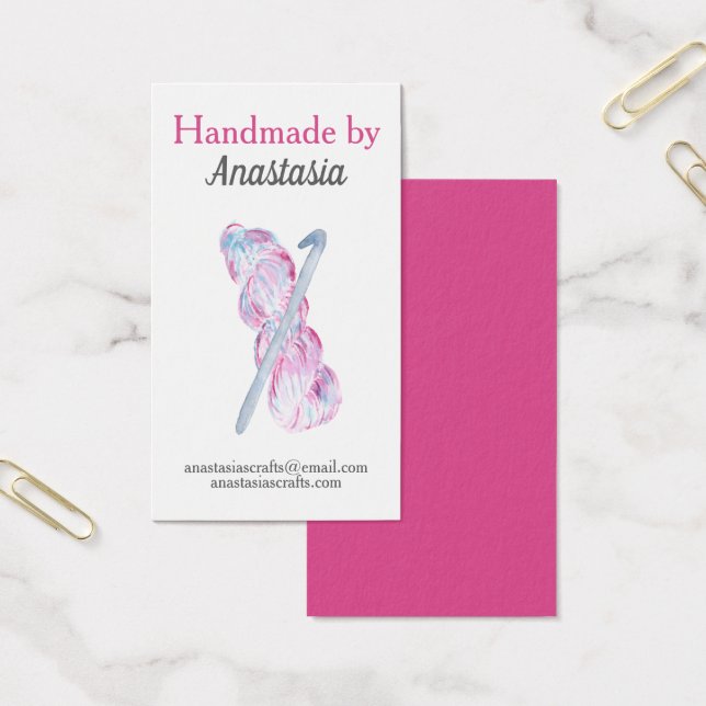 ピンクハンドメイドクロシェ (オフィス)