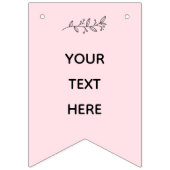 ピンクハーツの女の子たちによる独身パーティー バンティングフラッグ (第2の旗)