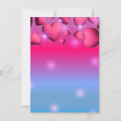 ピンクハーツアンドスパークルズ バレンタインデーパーティー 招待状 (裏面)