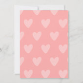 ピンクハーツ バレンタインデー フォトカード (裏面)