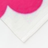 ピンクハーツ フリースブランケット (角)