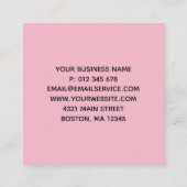 ピンクハートありがとうショッピングスモールロイヤリティCa ロイヤリティカード (裏面)