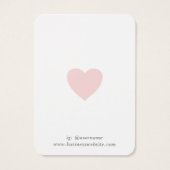 ピンクハートかわいいカスタムイヤリングホルダーカード (裏面)