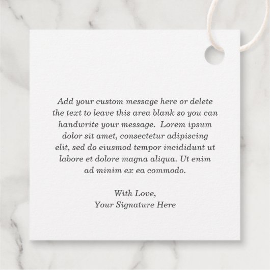 ピンクハートかわいい女の子ボホレインボーファースト誕生日 フェイバータグ (裏面)