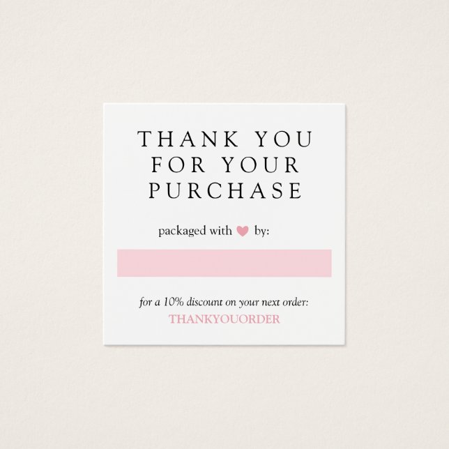 ピンクハートご注文ありがとう (正面)