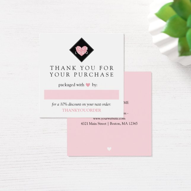 ピンクハートご注文いただきありがとうございます (デスク)