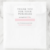 ピンクハートご注文 スクエアシール (バッグ)