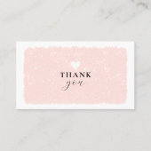 ピンクハートご購入ありがとうございます 名刺 (正面)