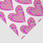 ピンクハートとサッカーボール柄 薄葉紙 (詳細)