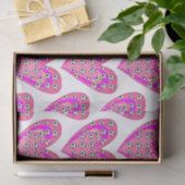 ピンクハートとサッカーボール柄 薄葉紙 (ギフト)