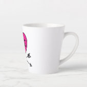 ピンクハートのキューピッドの弓 LOVE カフェラテマグ (右)