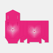 ピンクハートのギフトボックス フェイバーボックス (折り畳みなし)