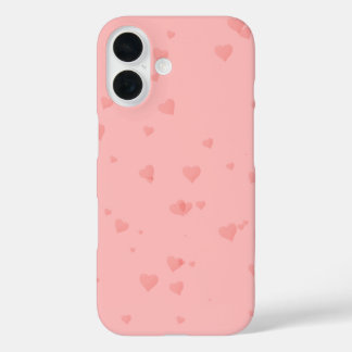 ピンクハートのスマホケース iPhone 16ケース