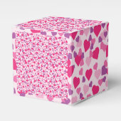 ピンクハートのバレンタインデーへの愛 フェイバーボックス (正面サイド)