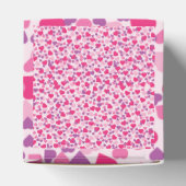 ピンクハートのバレンタインデーへの愛 フェイバーボックス (上部)