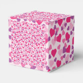 ピンクハートのバレンタインデーへの愛 フェイバーボックス (裏面サイド)