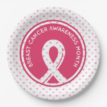 ピンクハートを持つ乳がん認識度