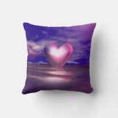 ピンクハートアフロート クッション (裏面)