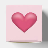 ピンクハートイラストレーションオンライトピンクカラー フェイバーボックス (上部)