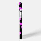 ピンクハートオンブラックiPhoneカバー Case-Mate iPhoneケース (裏面 / 左)