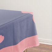 ピンクハートオンブルー テーブルクロス (インサイチュ)