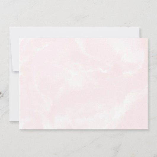 ピンクハートカクテルバレンタインデーパーティー 招待状 (裏面)