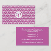 ピンクハートカスタムの名刺 名刺 (正面/裏面)