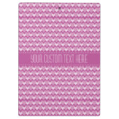 ピンクハートカスタムメッセージボード クリップボード (裏面)