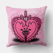 ピンクハートカスタム クッション (裏面)