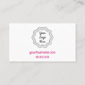 ピンクハートガーランド割引カード 割引カード (裏面)