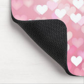 ピンクハートガーリーの名前 マウスパッド (コーナー)