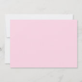 ピンクハートガールバースデーパーティー 招待状 (裏面)