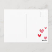 ピンクハートキティ考えキャッツオブユー ポストカード (裏面)