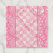 ピンクハートキルト2"スクエアヤーンラベル フェイバータグ (裏面)