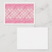 ピンクハートキルト3.5x2.5フラットカードII ノートカード (正面/裏面)