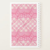 ピンクハートキルト5.5x8.5プランナー/カレンダー プランナー手帳 (裏面)