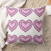 ピンクハートクッション、チェアクッション、ソファ クッション (ブランケット)