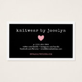 ピンクハートクーポンコード小規模企業 (裏面)