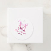 ピンクハートグリッターモノグラム先生ミセスモダンギ フェイバータグ (インサイチュ)