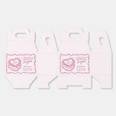 ピンクハートコケッティ チェリーケーキ ガレンティンパーティー フェイバーボックス (見開き)