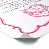 ピンクハートコケットさくらんぼケーキバイタイムカプセル ポスター (角)